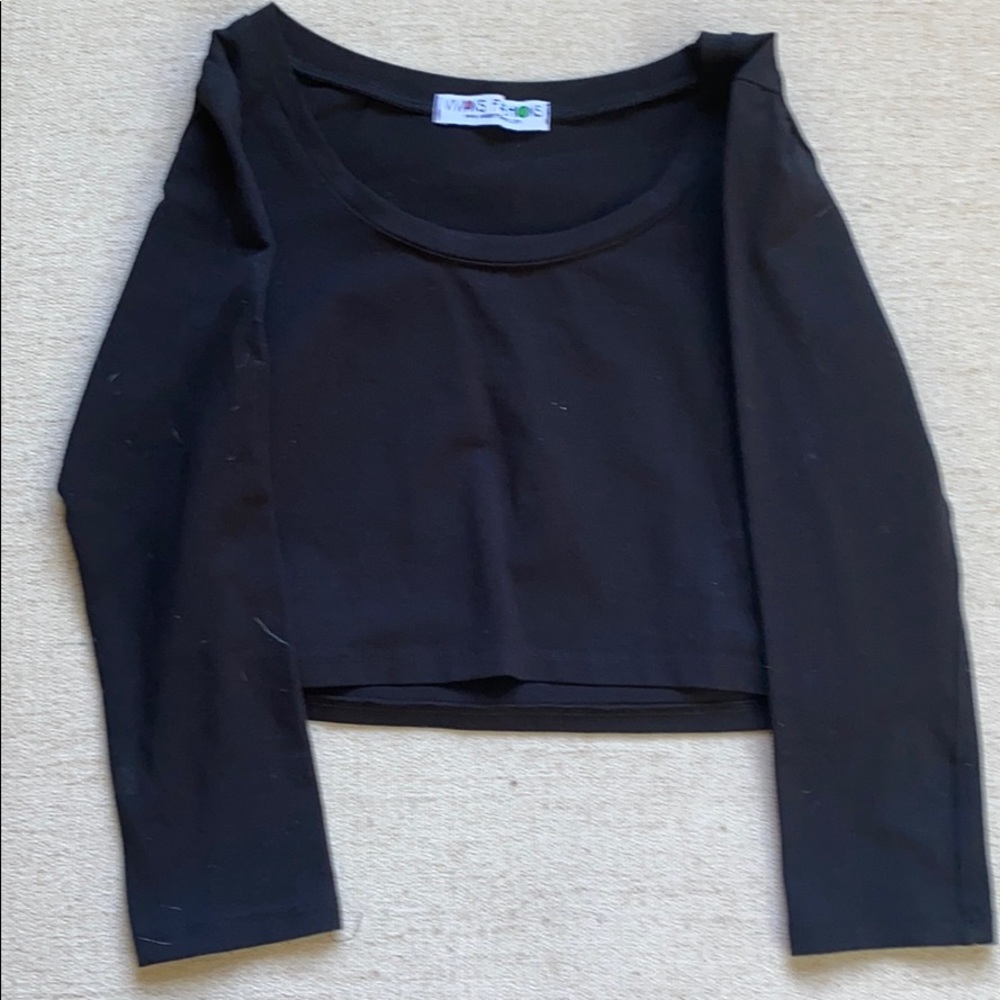 Black crop top